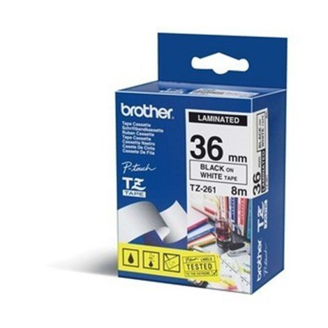 Brother | 261 | Laminated tape | Thermal | Black on white | Roll (3.6 cm x 8 m) - 3